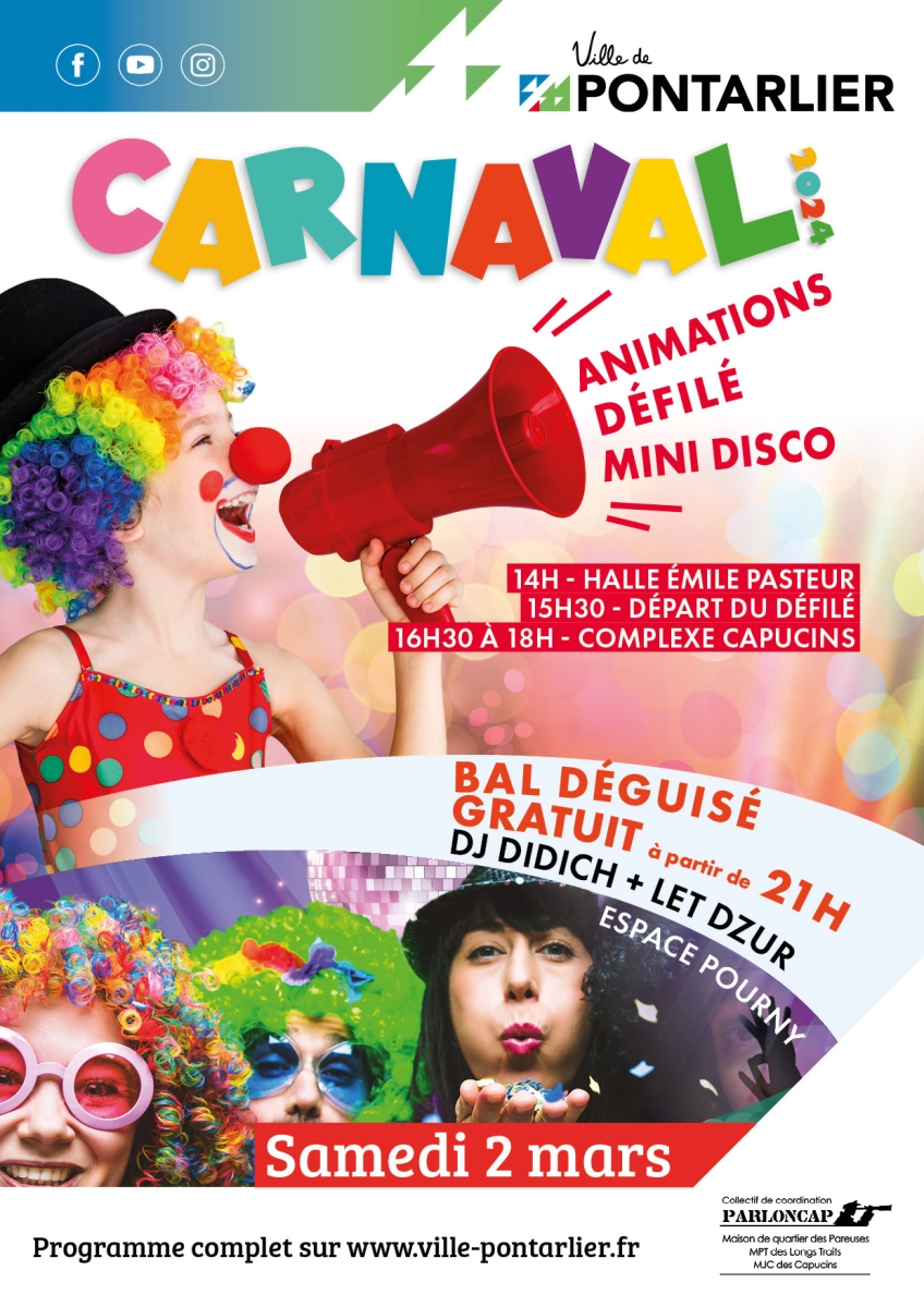 Carnaval 2024 à Pontarlier Mairie de la CluseetMijoux